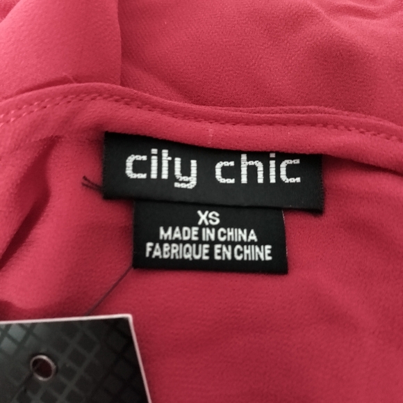 New Elegant Red Wrap Dress / Size 14 - Picture 6 of 12